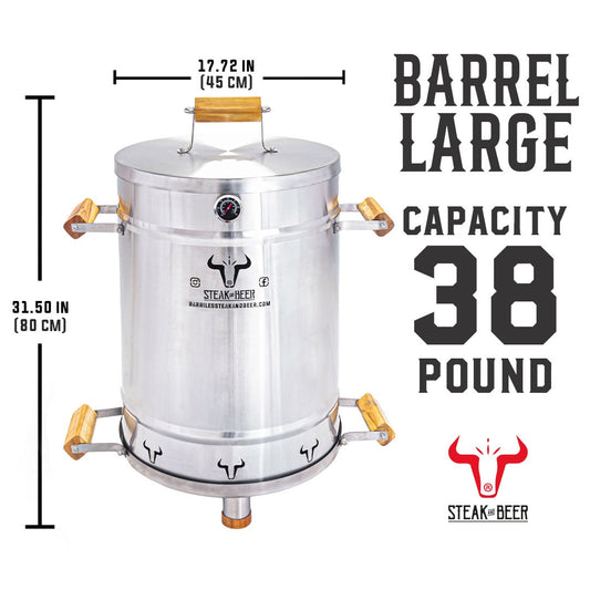 Large Barrel Grill and Smoker - ( 31 inch X 17 inch )
