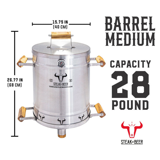 Medium Barrel Grill & Smoker - ( 26 inch X 15 inch )