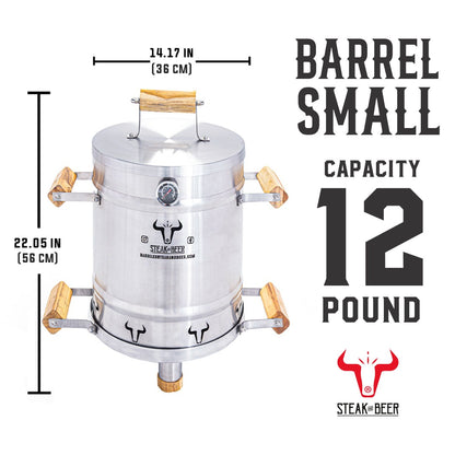 Small Barrel Grill & Smoker - ( 22 inch X 14 inch )