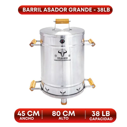 <transcy>Barril grande (31 pulgadas x 17 pulgadas)</transcy>