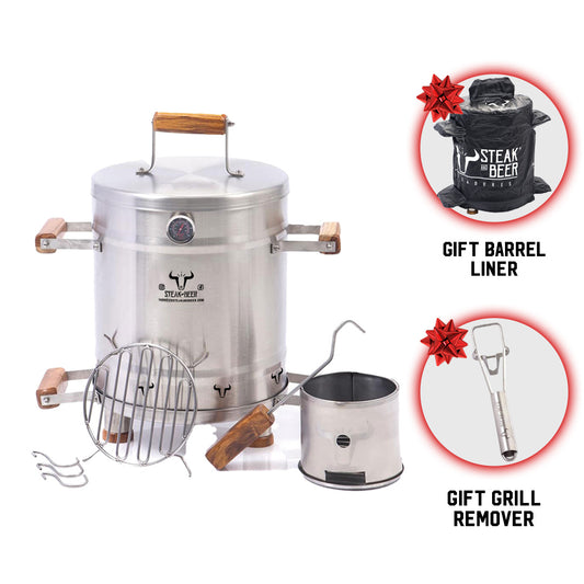 Small Barrel Grill & Smoker - ( 22 inch X 14 inch )