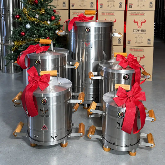 Super Oferta Navideña - Barril Asador en Acero Inoxidable